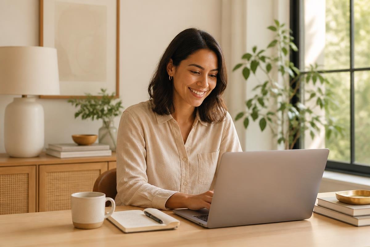 Professional at work on digital platforms